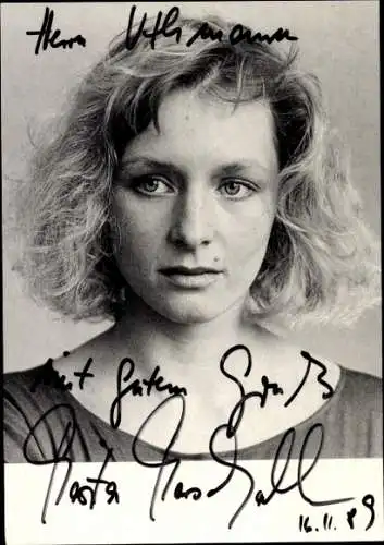Ak Schauspielerin Marita Marschall, Portrait, Autogramm