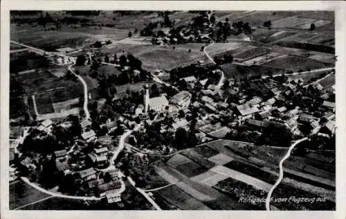 Ak Königsdorf in Oberbayern, Fliegeraufnahme