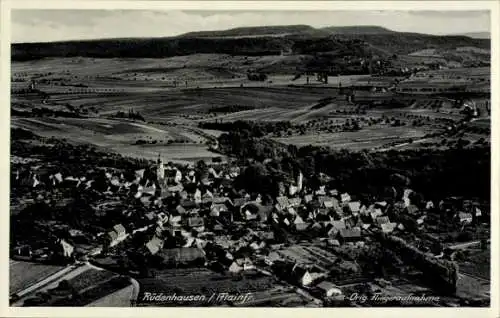 Ak Rüdenhausen in Unterfranken, Fliegeraufnahme