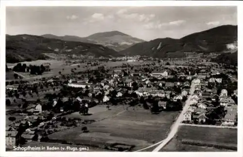 Ak Schopfheim in Baden, Fliegeraufnahme