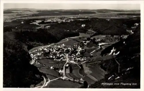 Ak Hettingen Schwäbische Alb, Fliegeraufnahme