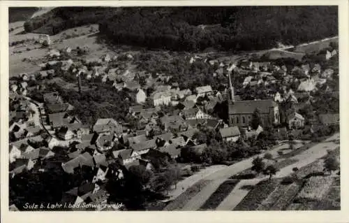 Ak Sulz Lahr im Schwarzwald, Fliegeraufnahme