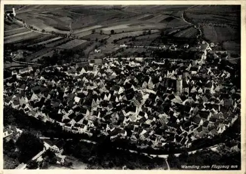 Ak Wemding in Schwaben, Fliegeraufnahme