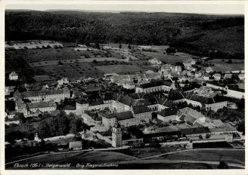 Ak Ebrach im Steigerwald Oberfranken, Fliegeraufnahme