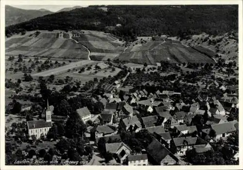 Ak Laufen Sulzburg im Breisgau Hochschwarzwald, Fliegeraufnahme