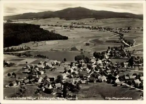 Ak Nagel im Fichtelgebirge Oberfranken, Fliegeraufnahme