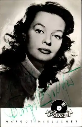 Ak Schauspielerin Margot Hielscher, Portrait, Autogramm