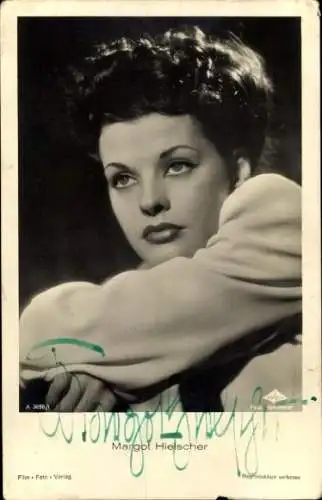 Ak Schauspielerin und Sängerin Margot Hielscher, Portrait, Autogramm