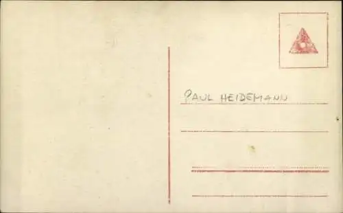 Ak Schauspieler Teddy Paul Heidemann, Portrait, Autogramm