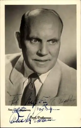 Ak Schauspieler Paul Verhoeven, Portrait, Autogramm
