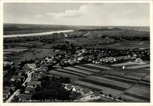 Ak Goldscheuer Kehl am Rhein, Fliegeraufnahme