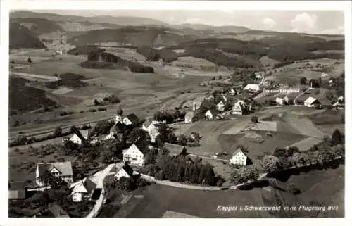 Ak Kappel Lenzkirch im Schwarzwald, Fliegeraufnahme