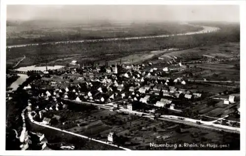 Ak Neuenburg am Rhein Baden, Fliegeraufnahme