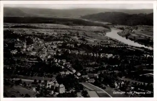 Ak Gailingen am Hochrhein, Fliegeraufnahme