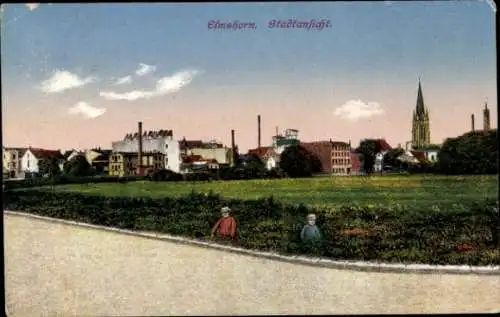 Ak Elmshorn in Holstein, Stadtansicht