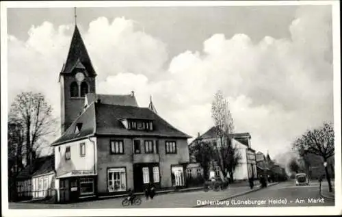 Ak Dahlenburg in der Lüneburger Heide, Am Markt