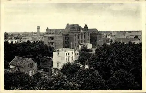 Ak Elmshorn in Holstein, Panorama, Wasserturm