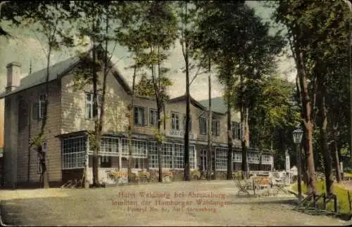 Ak Ahrensburg in Holstein, Hotel Waldburg