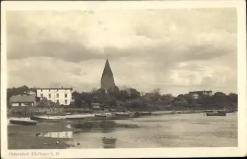 Foto Ak Ostseebad Alt Gaarz Rerik, Blick vom Haff, Kirche