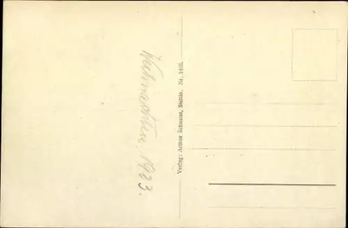 Ak Hansestadt Rostock, Rathaus, Gedicht, Geschäft Glasglühlicht