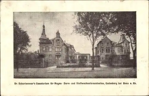 Ak Bad Godesberg Bonn am Rhein, Dr. Schorlemmer´s Sanatorium