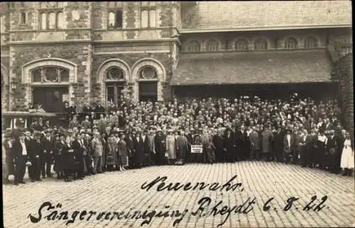 Foto Ak Bad Neuenahr, Sängervereinigung Rheydt 6.8.1922, Gruppenbild