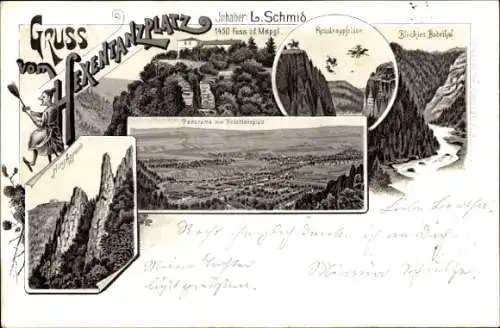 Litho Thale im Harz, Rosstrappe, Hirschgrund, Hexentanzplatz