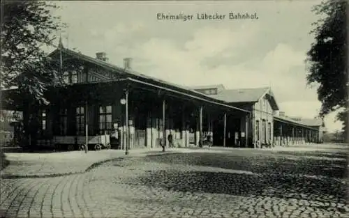 Ak Hamburg Hammerbrook, Lübecker Bahnhof