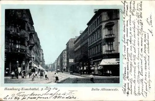 Ak Hamburg Eimsbüttel, Belle-Alliancestraße