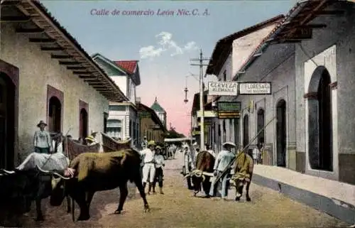 Ak León Nicaragua, Calle de comercio