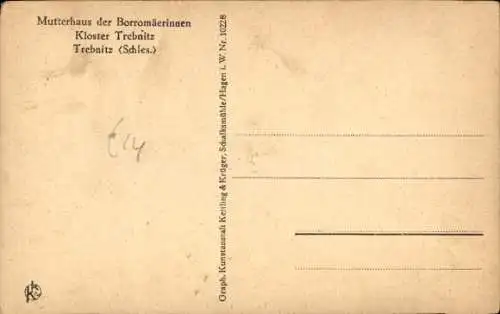 Ak Trzebnica Trebnitz Schlesien, Mutterhaus der Borromäerinnen, Kloster, Küche