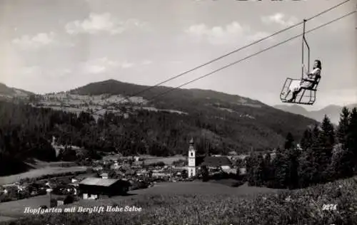 Ak Hopfgarten im Brixental in Tirol, Berglift Hohe Salve