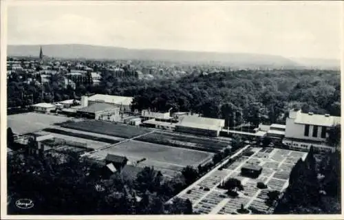 Ak Dresden Zentrum Altstadt, Vergnügungspark vom Aussichtsturm aus, Jahresschau Deutscher Arbeit