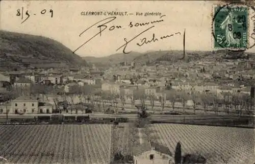 Ak Clermont l'Hérault Hérault, Gesamtansicht