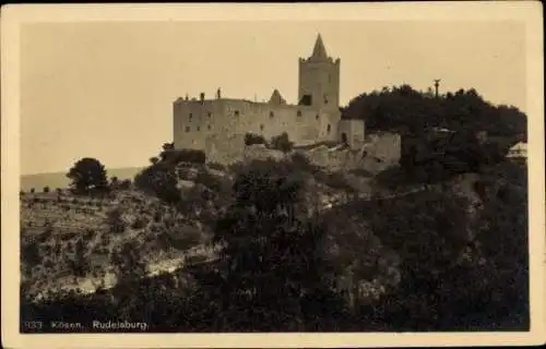 Ak Bad Kösen Naumburg an der Saale, Rudelsburg