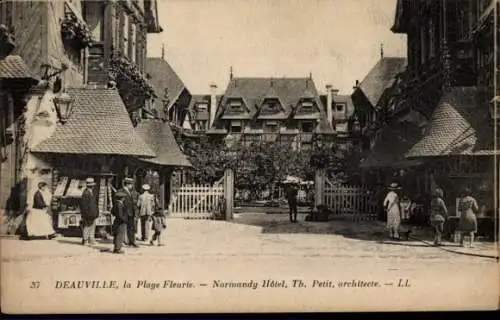 Ak Deauville La Plage Fleurie Calvados, Normandy Hotel