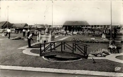 Ak Deauville La Plage Fleurie Calvados, Minigolf