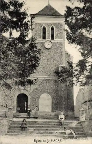 Ak Saint Fiacre Seine-et-Marne, Kirche