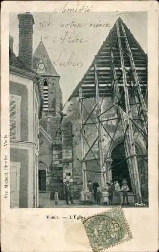 Ak Voulx Seine et Marne, Kirche