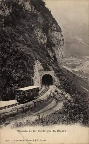 Ak Salève Haute Savoie, Elektrische Eisenbahn