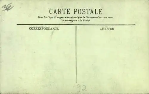 Ak Asnières sur Seine Hauts-de-Seine, Innenraum des Hundefriedhofs, Grabstein