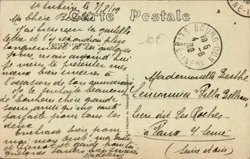 Ak Saint Aubin sur Mer Calvados, Chemin de la Mer