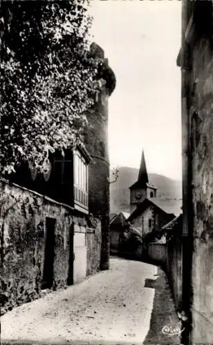 Ak Aigueblanche Savoie, Turm, Kirche