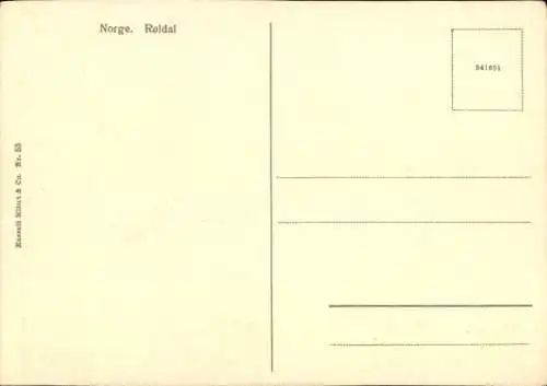 Ak Røldal Röldal Norwegen, Gesamtansicht