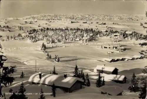 Ak Sjusjøen Norwegen, Schneelandschaft