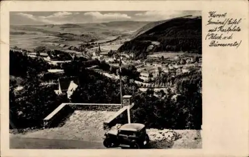 Ak Gemünd Schleiden in der Eifel, Totalansicht, Rastplatz, Blick von der Dürerstraße