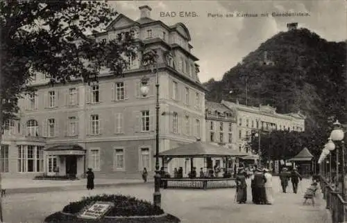 Ak Bad Ems an der Lahn, Kurhaus, Benedettistein