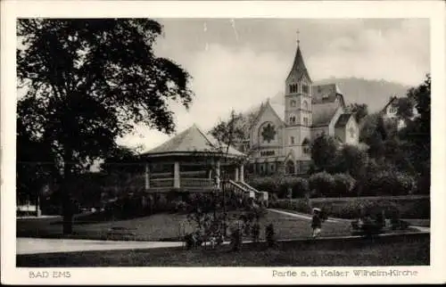 Ak Bad Ems an der Lahn, Kaiser Wilhelm-Kirche