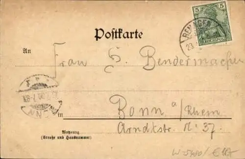 Ak Remagen am Rhein, Totalansicht