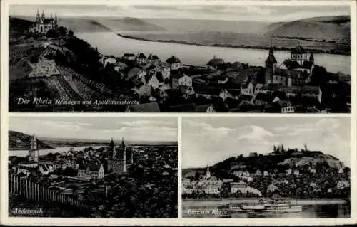 Ak Mainz am Rhein, Totalansicht, Christuskirche, Stadthalle, Dom vom Westen, Kaiserstraße